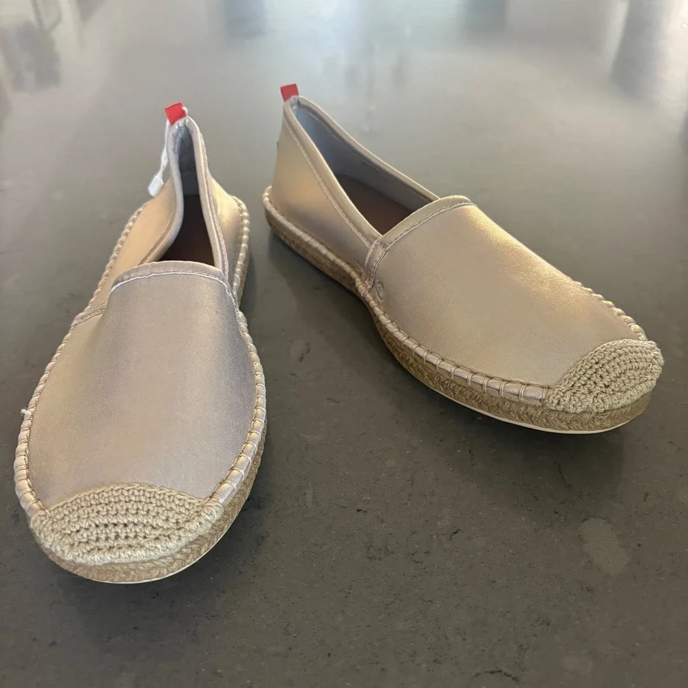 Sea Star Beachwear Champagne Gold Espadrille Water Shoe Women 10 Resort Travel